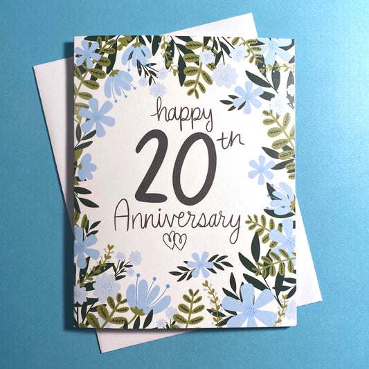 20th Anniversary Card