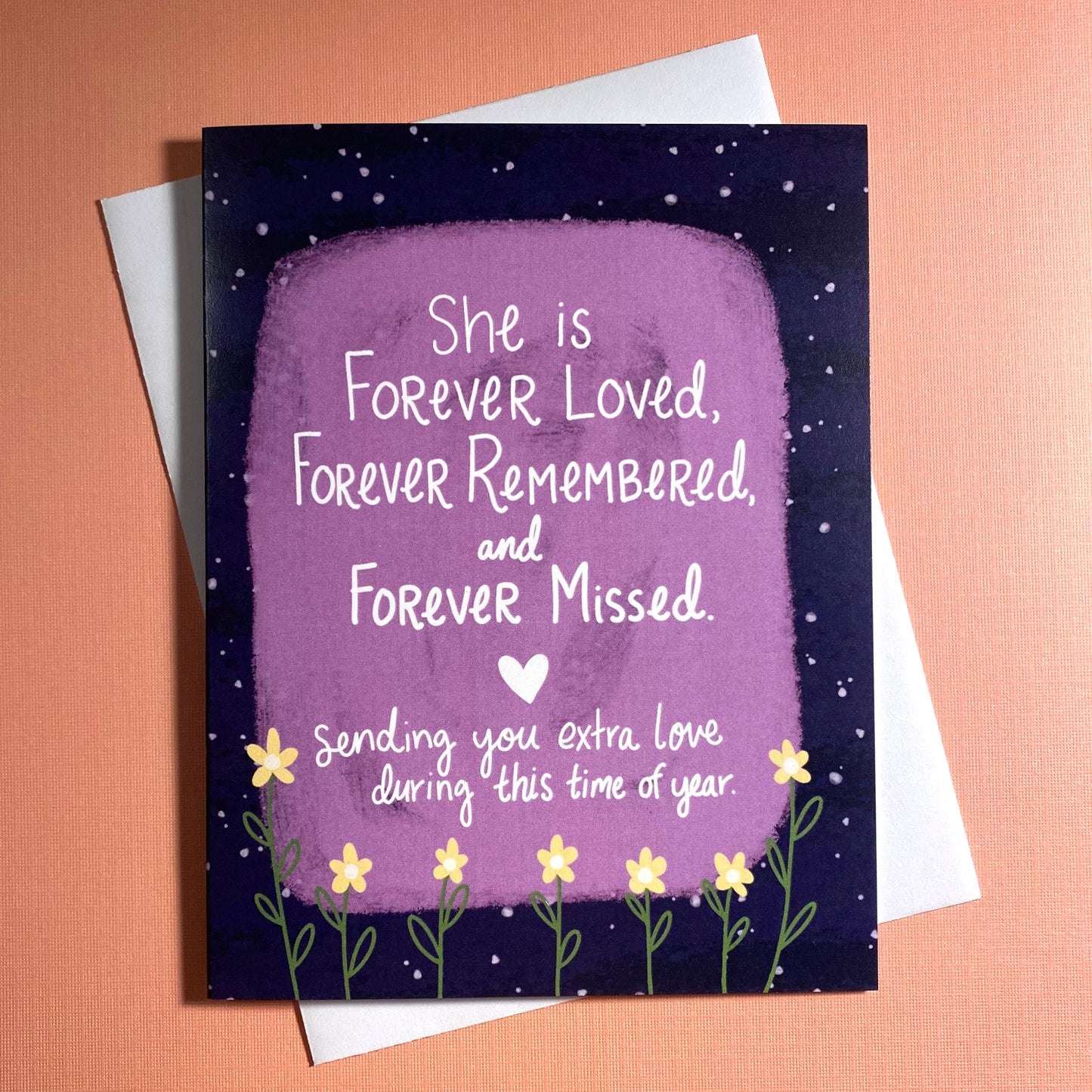 She is Forever Missed Sympathy Card