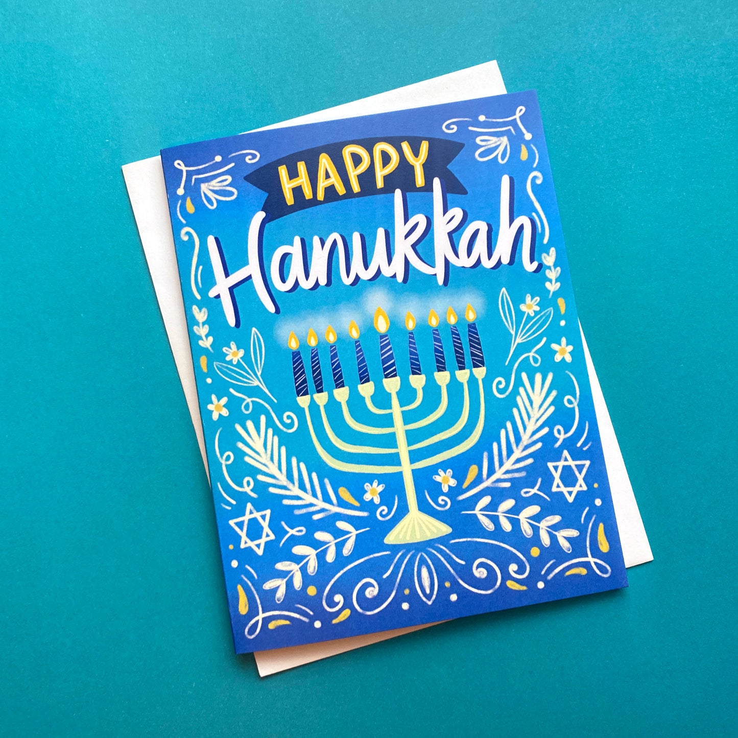 Menorah Happy Hanukkah Card