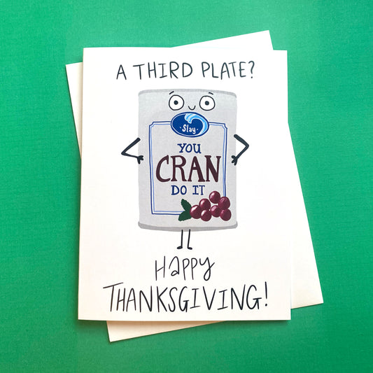 Thanksgiving Cranberry Can Card