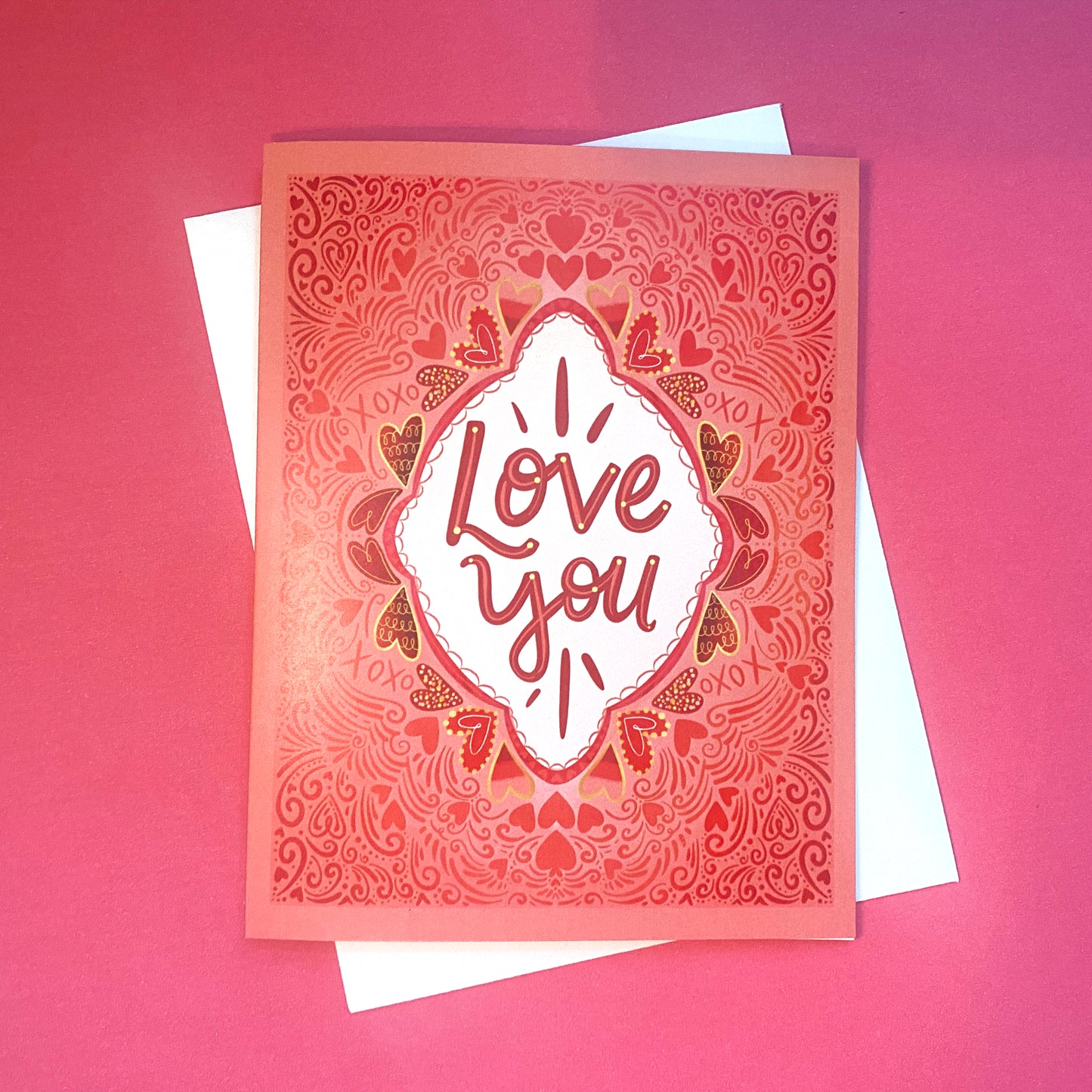 Elegant Love You Valentine's Day Card