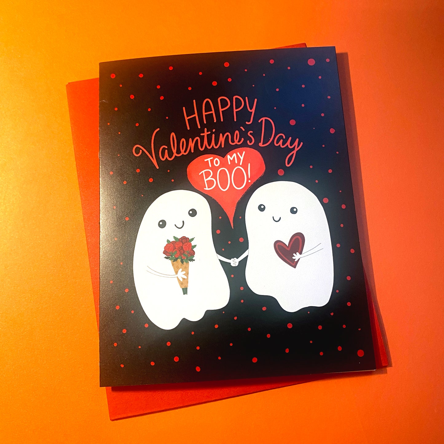 Ghosts Valentine's Day Card