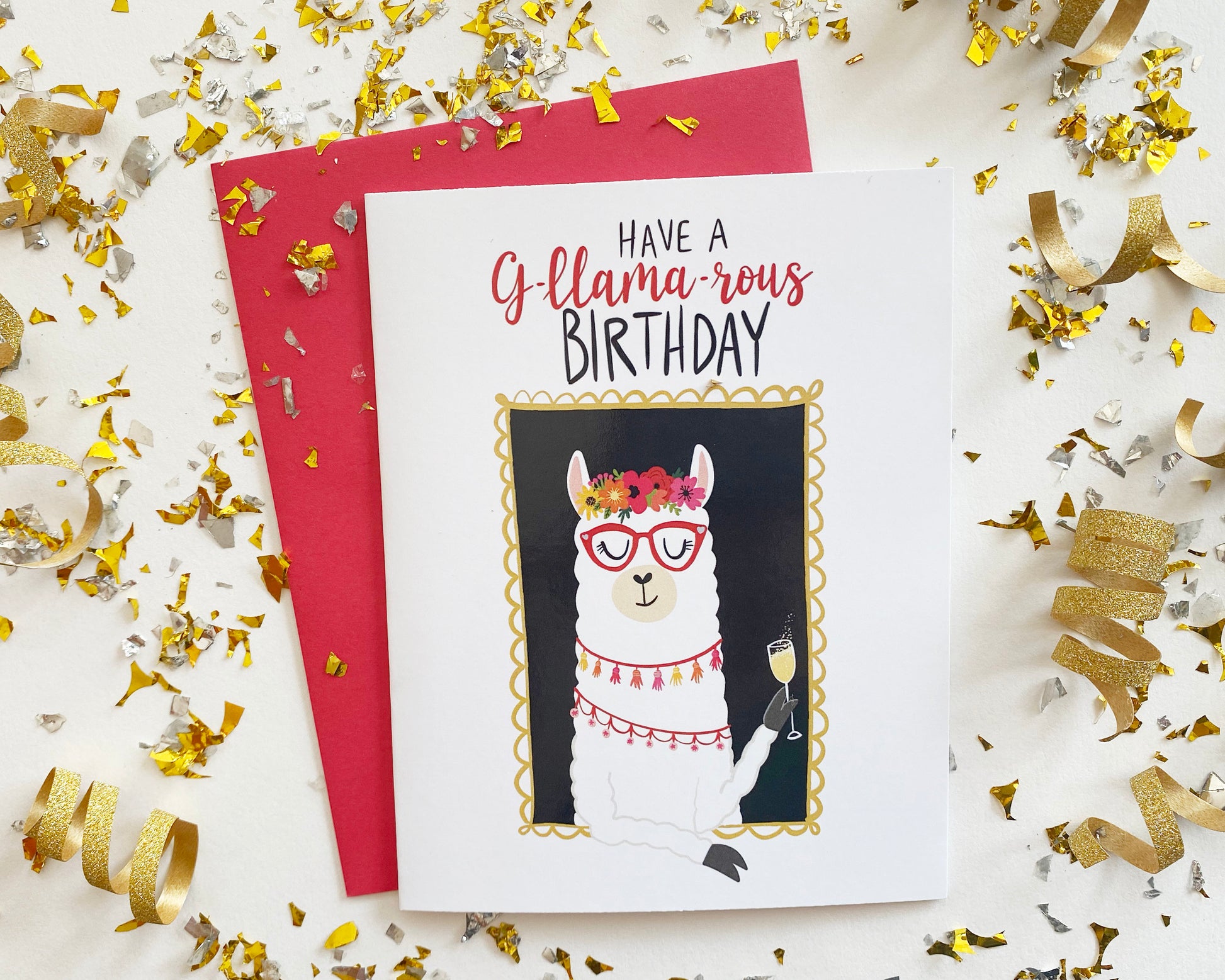 Llama Birthday Card, Llama Gifts, Llama Birthday Puns, Aunt Birthday Card, Animal Pun Card, Sister Birthday Card, Funny Birthday Card
