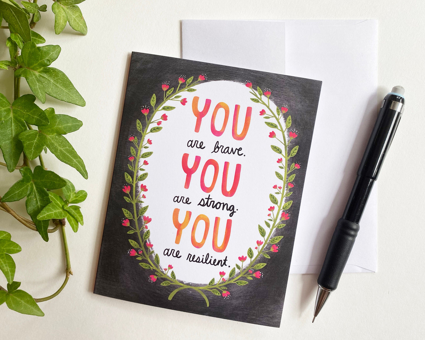 You are Strong Card, Encouragement Cards For Women, Breast Cancer Card, Mastectomy Card, Cancer Cards for Women, Sobriety Card, Brave Card