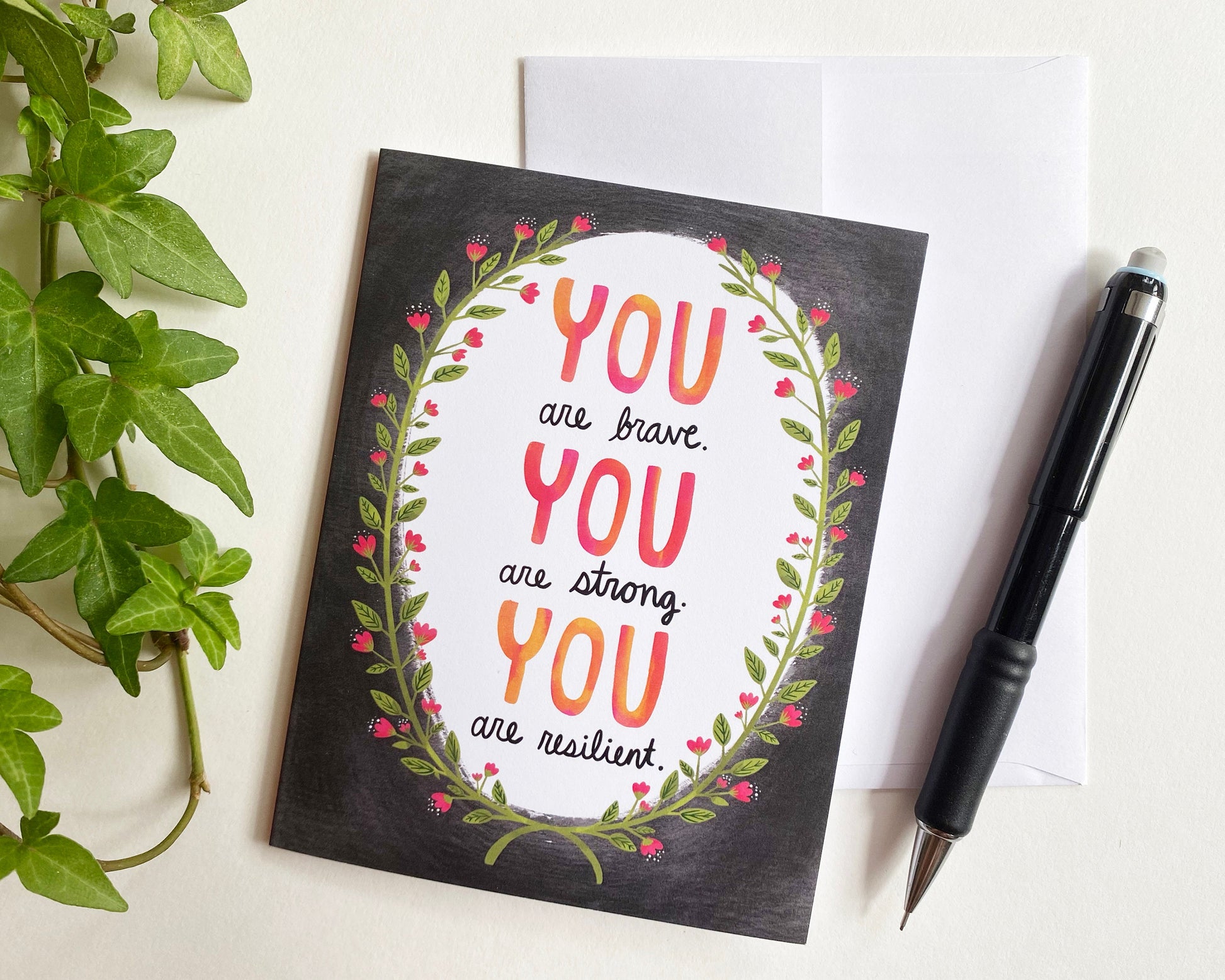 You are Strong Card, Encouragement Cards For Women, Breast Cancer Card, Mastectomy Card, Cancer Cards for Women, Sobriety Card, Brave Card