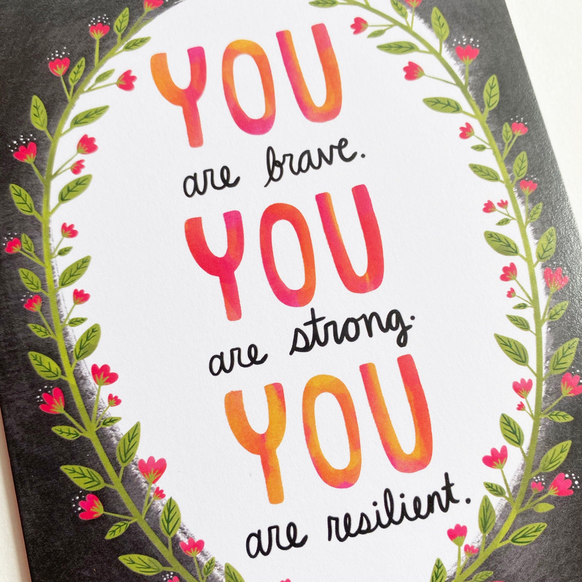 You are Strong Card, Encouragement Cards For Women, Breast Cancer Card, Mastectomy Card, Cancer Cards for Women, Sobriety Card, Brave Card