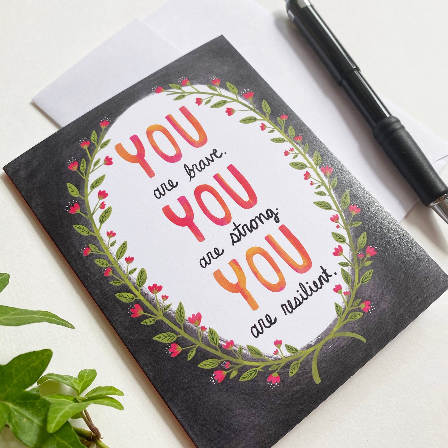 You are Strong Card, Encouragement Cards For Women, Breast Cancer Card, Mastectomy Card, Cancer Cards for Women, Sobriety Card, Brave Card