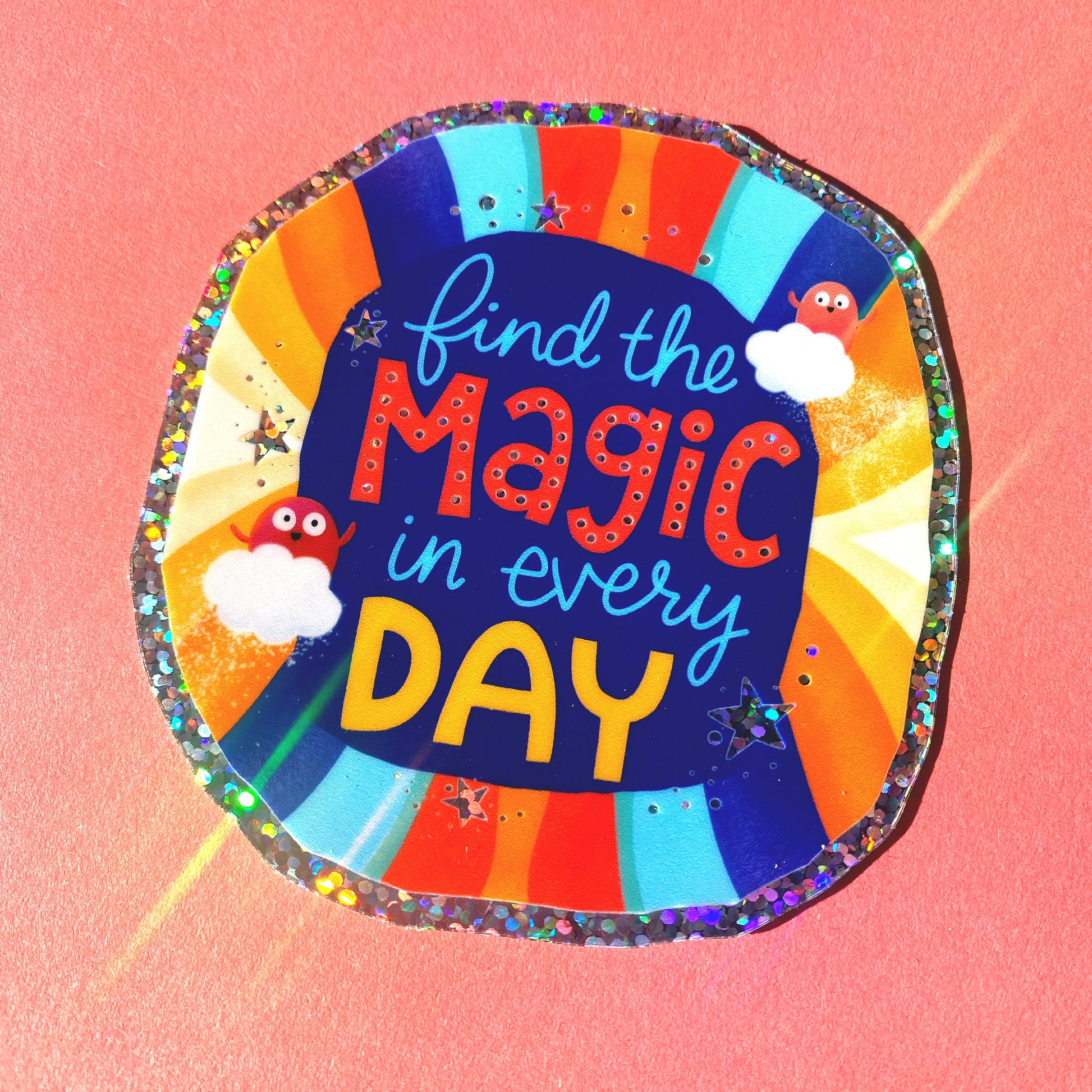 Find the Magic Sticker, Glittery Stickers, sparkly stickers, magical sticker, stickers magic, find your magic, glitter magic sticker