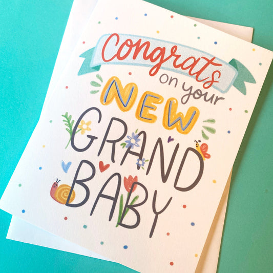 New Grandparent Gift, New Grandma Card, First Grandchild, New grandchild, New Grandma Gift, First Grand Baby, First Time Grandma