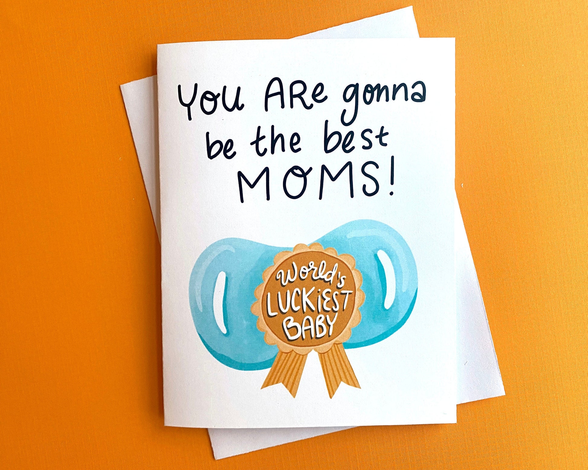 New Baby Card for Two Moms, Card For Two Moms, Lesbian Moms to be, Lesbian Baby Shower Gift Two Moms, Lesbian Baby Card, Two Moms Club