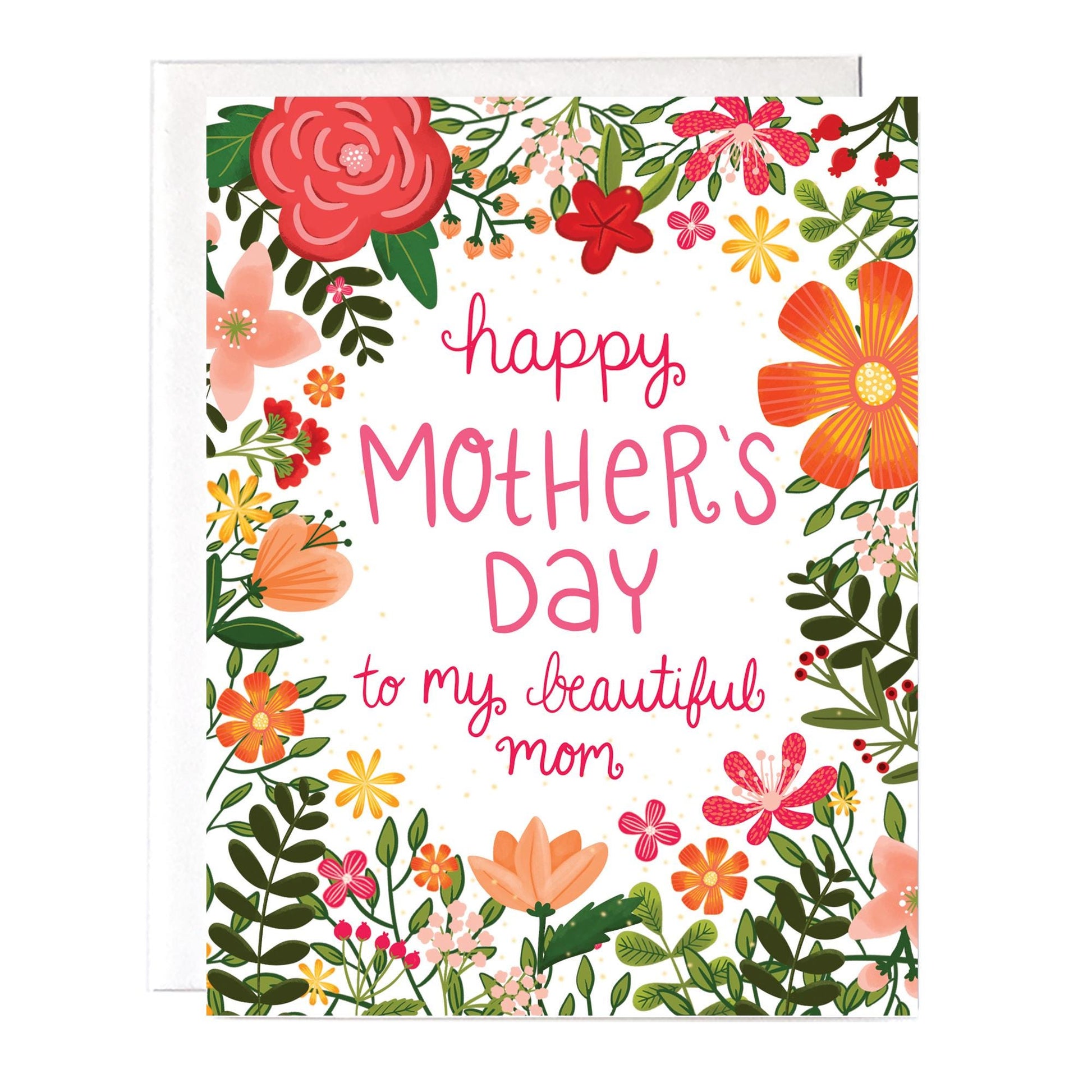 Beautiful Mom Mother's Day Card, Meaningful Gifts for mom, Mothers Day Gift, Happy Mothers Day Card from Daughter, Cards For Mom