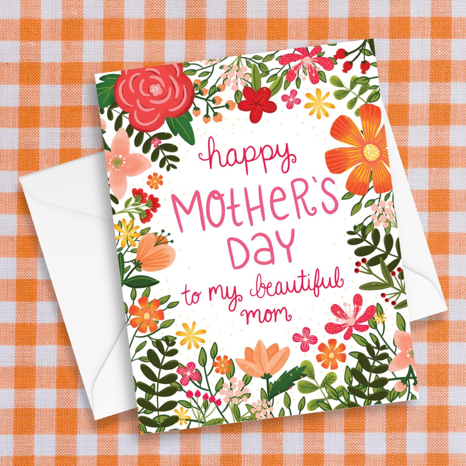Beautiful Mom Mother's Day Card, Meaningful Gifts for mom, Mothers Day Gift, Happy Mothers Day Card from Daughter, Cards For Mom