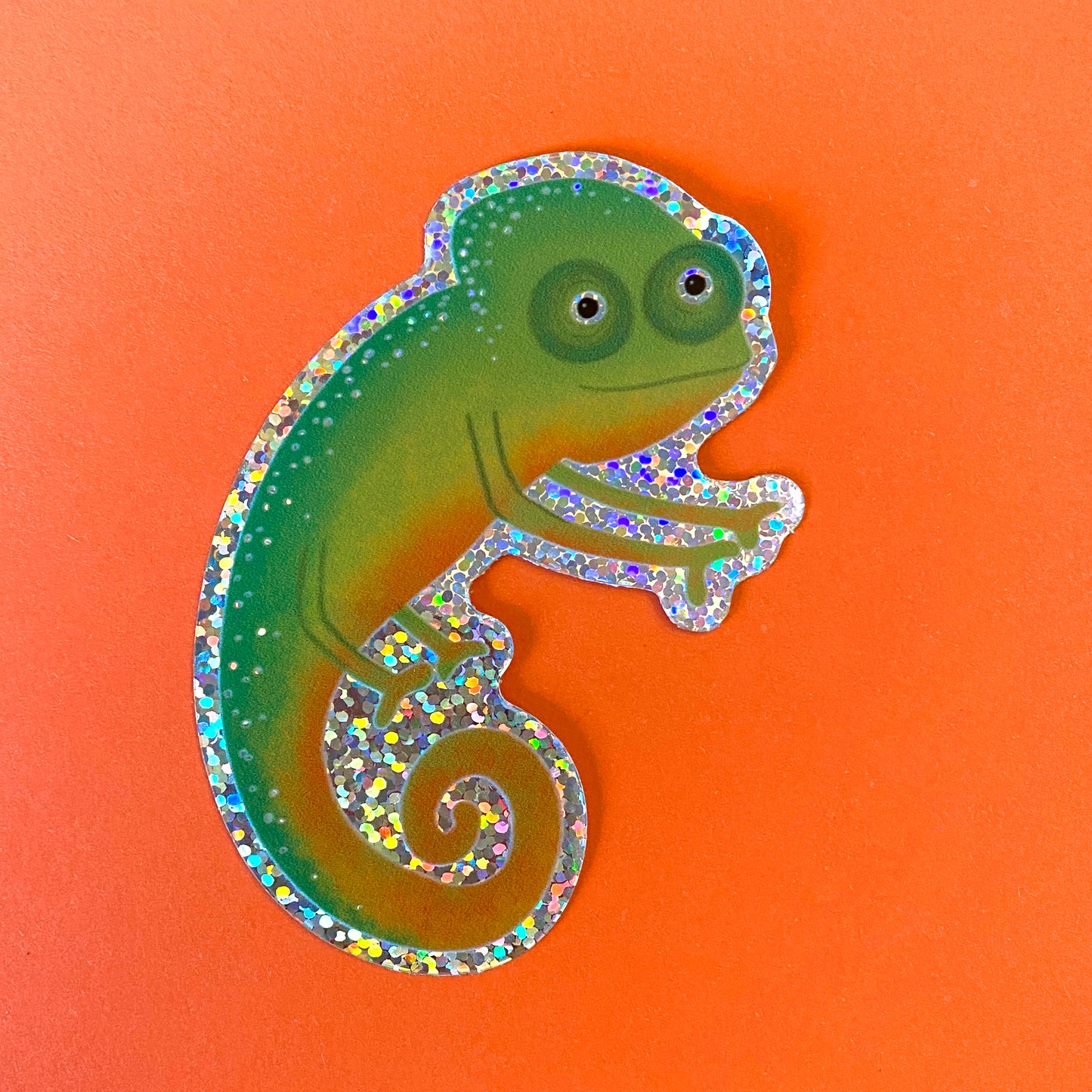 Chameleon Glitter Sticker