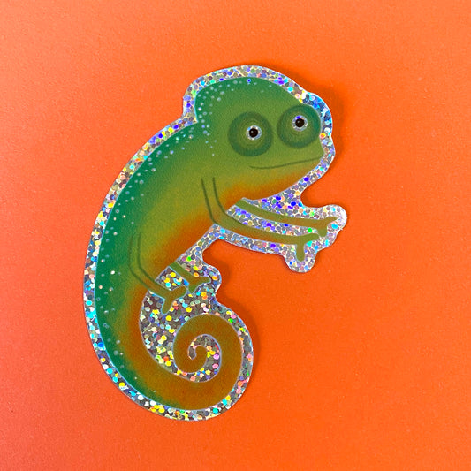 Chameleon Glitter Sticker