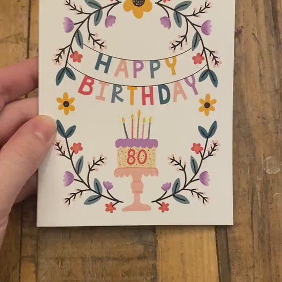 80th Birthday Card, 80 birthday card, 80th birthday mom, 80th bday, happy 80th birthday cards, 80 bday, 80th birthday gift