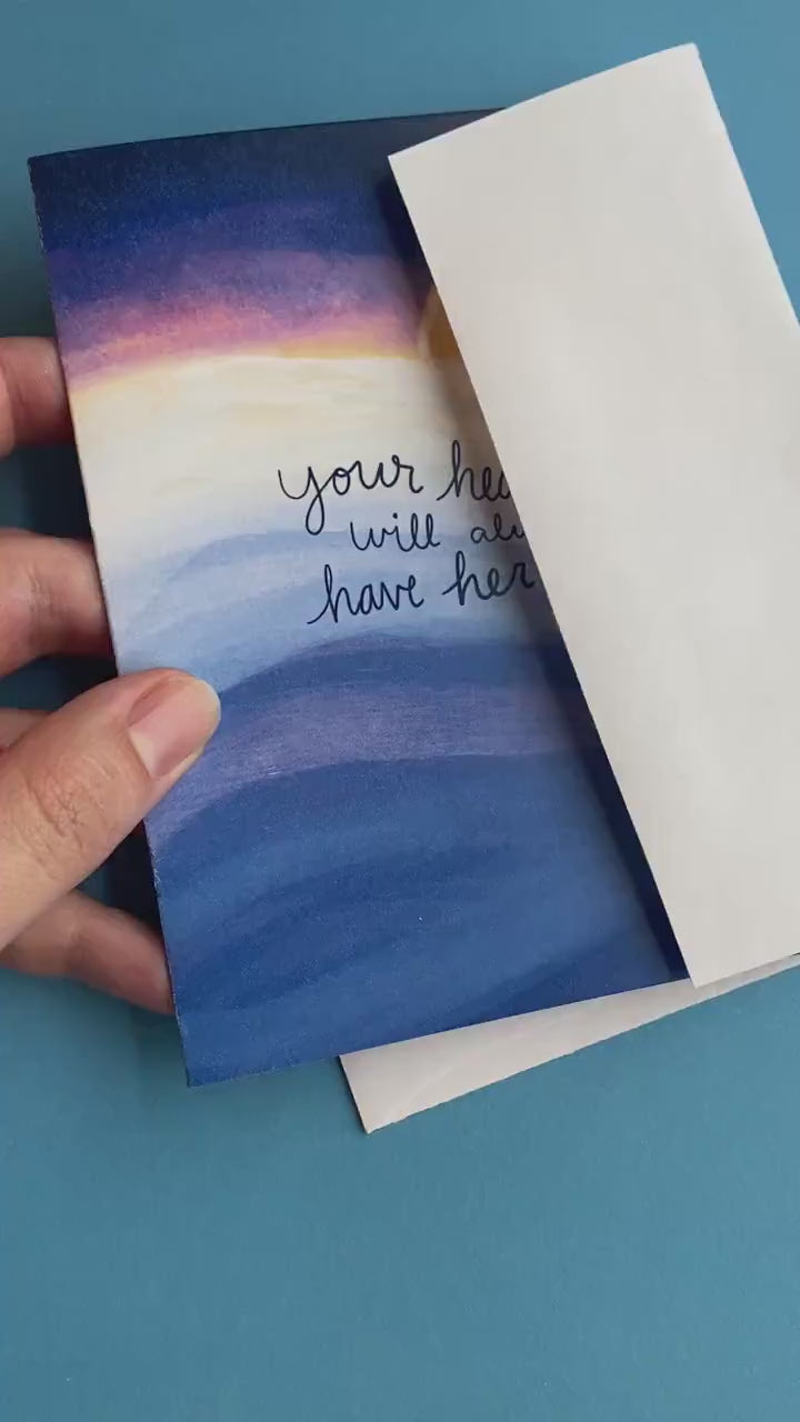 Sympathy Card, Condolences Card, Death Anniversary Card, Sympathy Card Loss of Mother, Card for loss of wife, loss of mom card