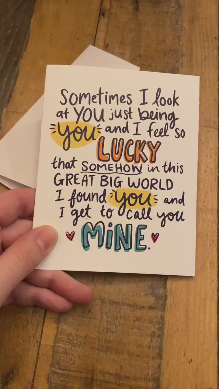 Love You Card, Happy Anniversary Card, Wedding Anniversary Card, Dating Anniversary Card, Romantic Cards, Love Cards