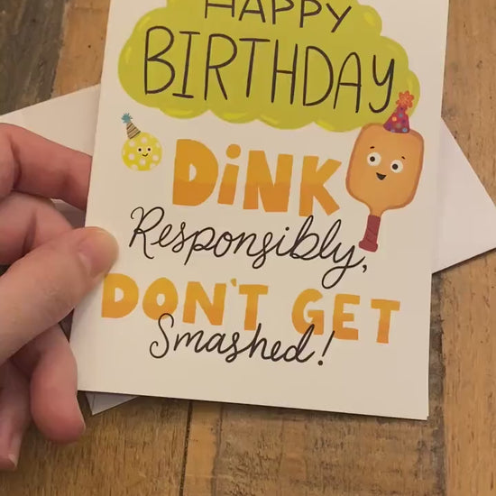 Pickleball birthday card, pickle ball cards, funny birthday card friend, pickleball lover gift, funny pickleball gifts