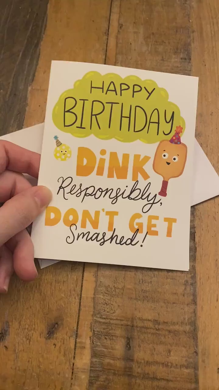 Pickleball birthday card, pickle ball cards, funny birthday card friend, pickleball lover gift, funny pickleball gifts