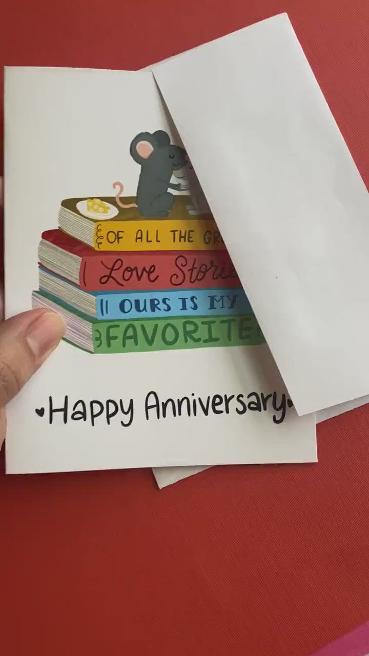 Cute Anniversary Card, Happy Anniversary Greeting Card, Wedding Anniversary Card