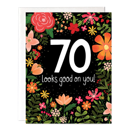 70th Birthday Card