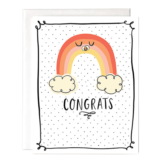 rainbow baby card