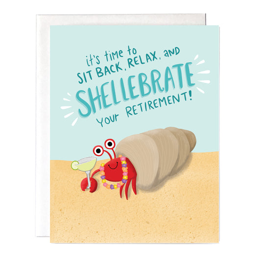 Funny Crab Retirement Card