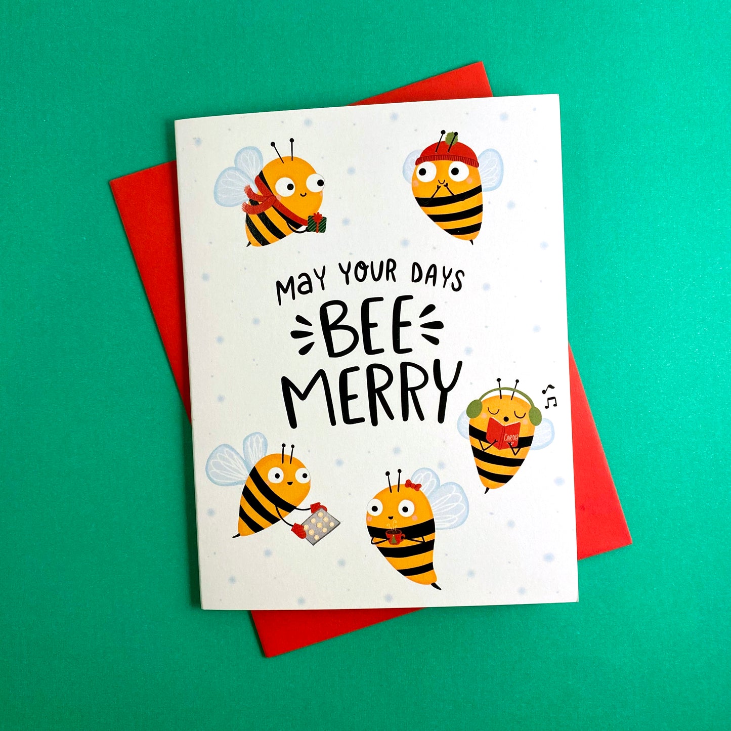 Bee Christmas card