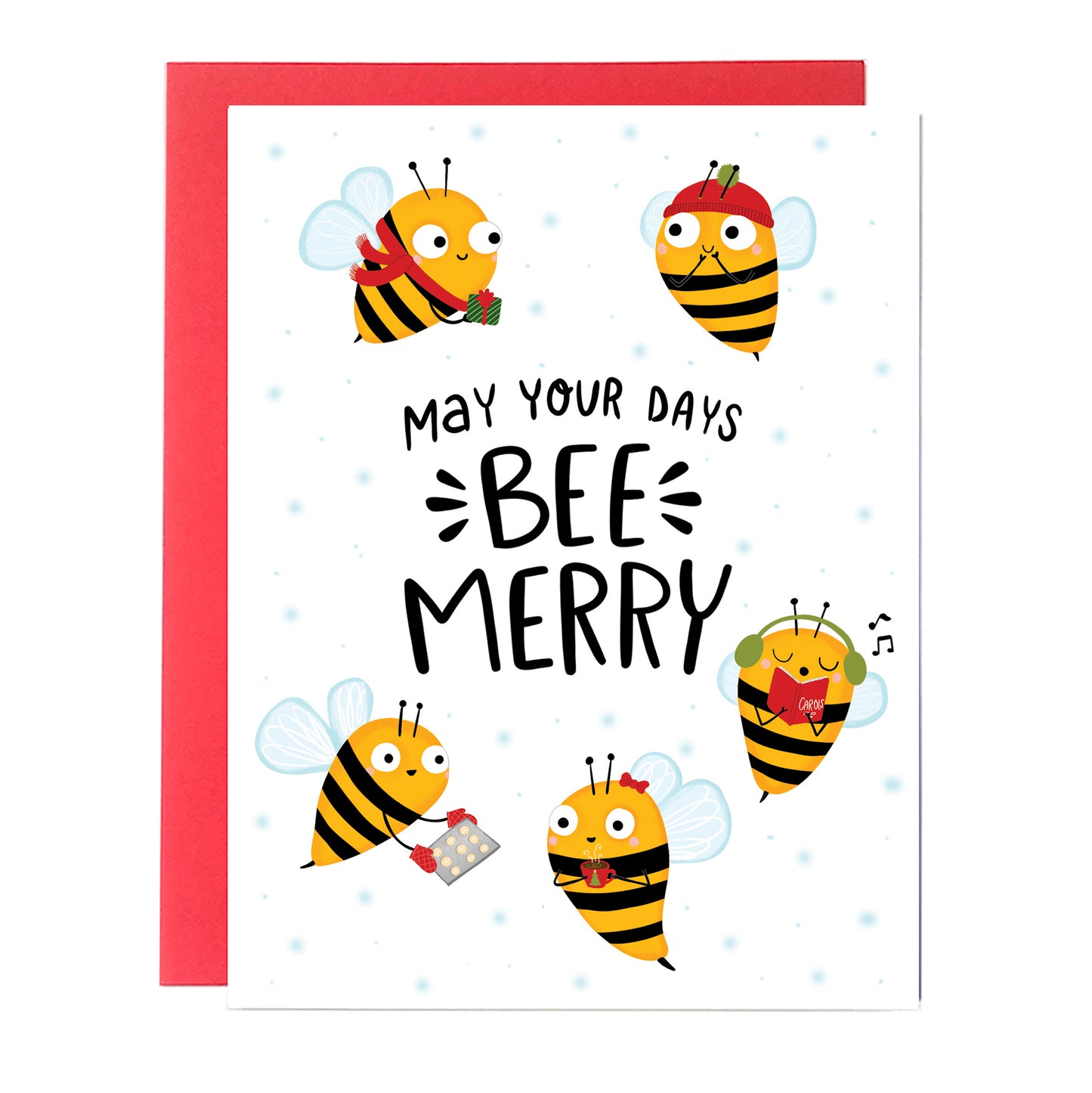 bee Christmas card