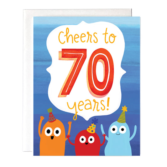 70th birthday card