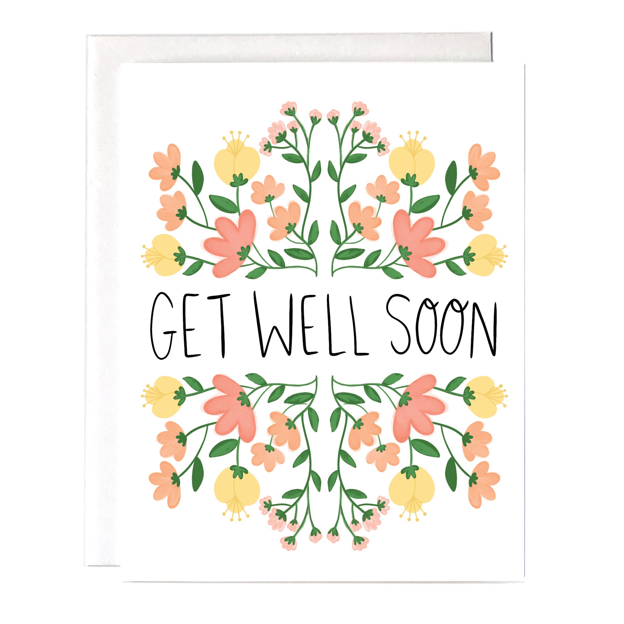 Get Well Soon Flowers Card – Fox Card Co