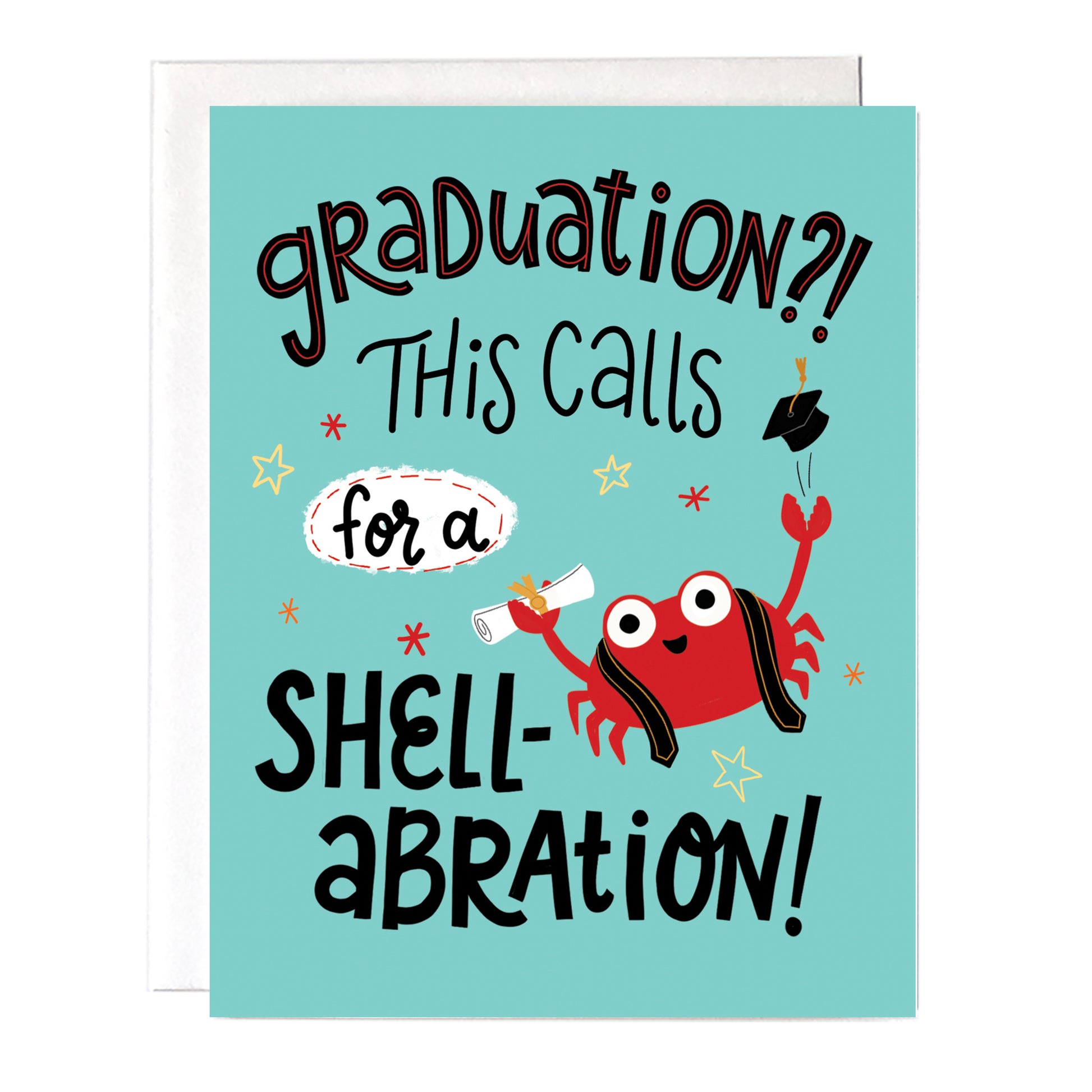 Crab Graduation Card Fox Card Co Crab Graduation Card Fox Card Co
