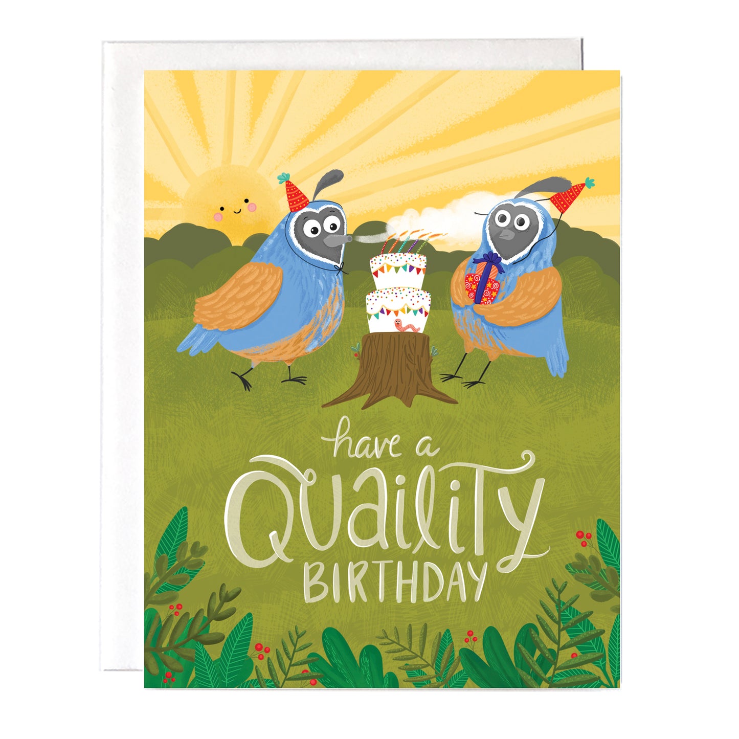 bird birthday card