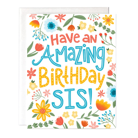 sister birthday card