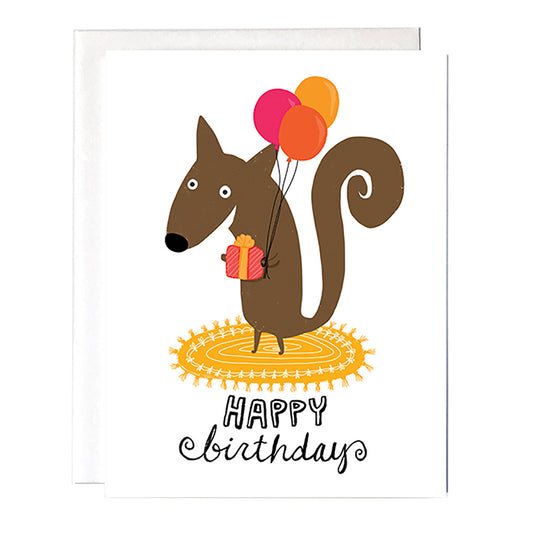 squirrel birthday card