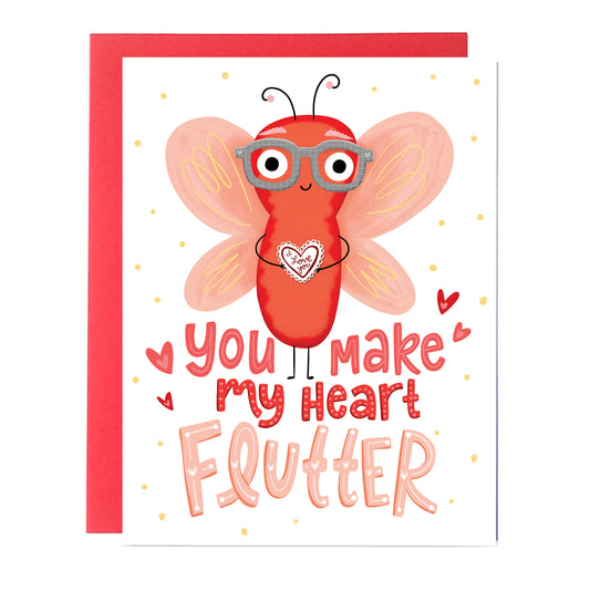 Butterfly valentine card