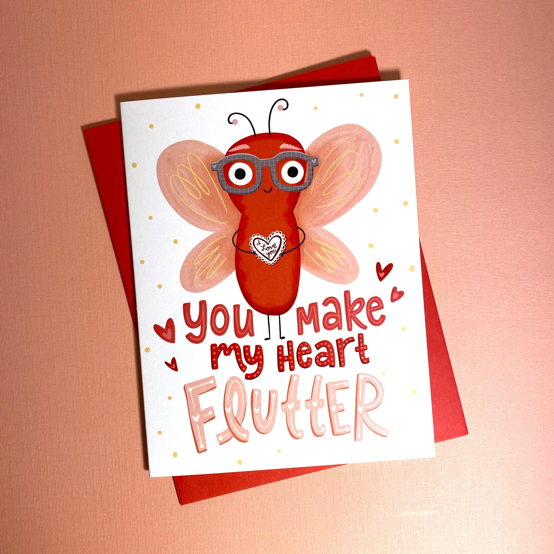 Butterfly valentine card