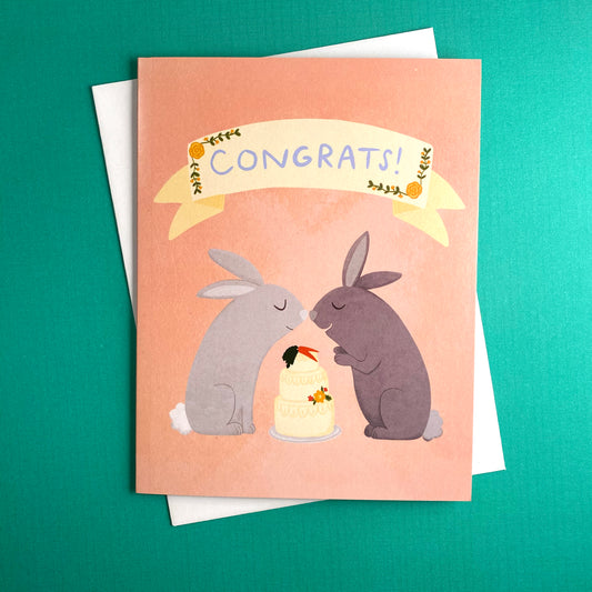 Wedding Bunnies Card