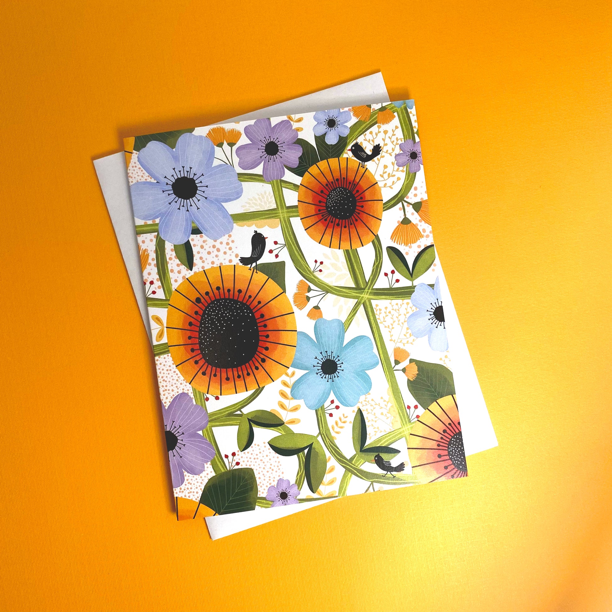 flower note cards